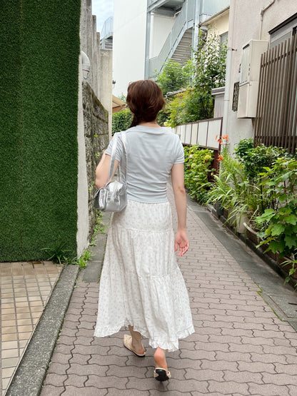 ＜SL2242645＞　fancy flower skirt