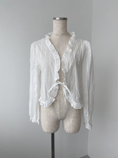 ＜SL2243606＞　fancy frill cardigan