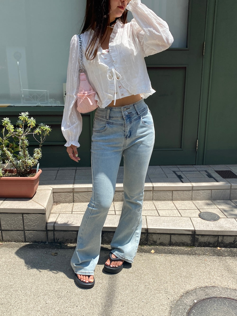 ＜SL2243606＞　fancy frill cardigan