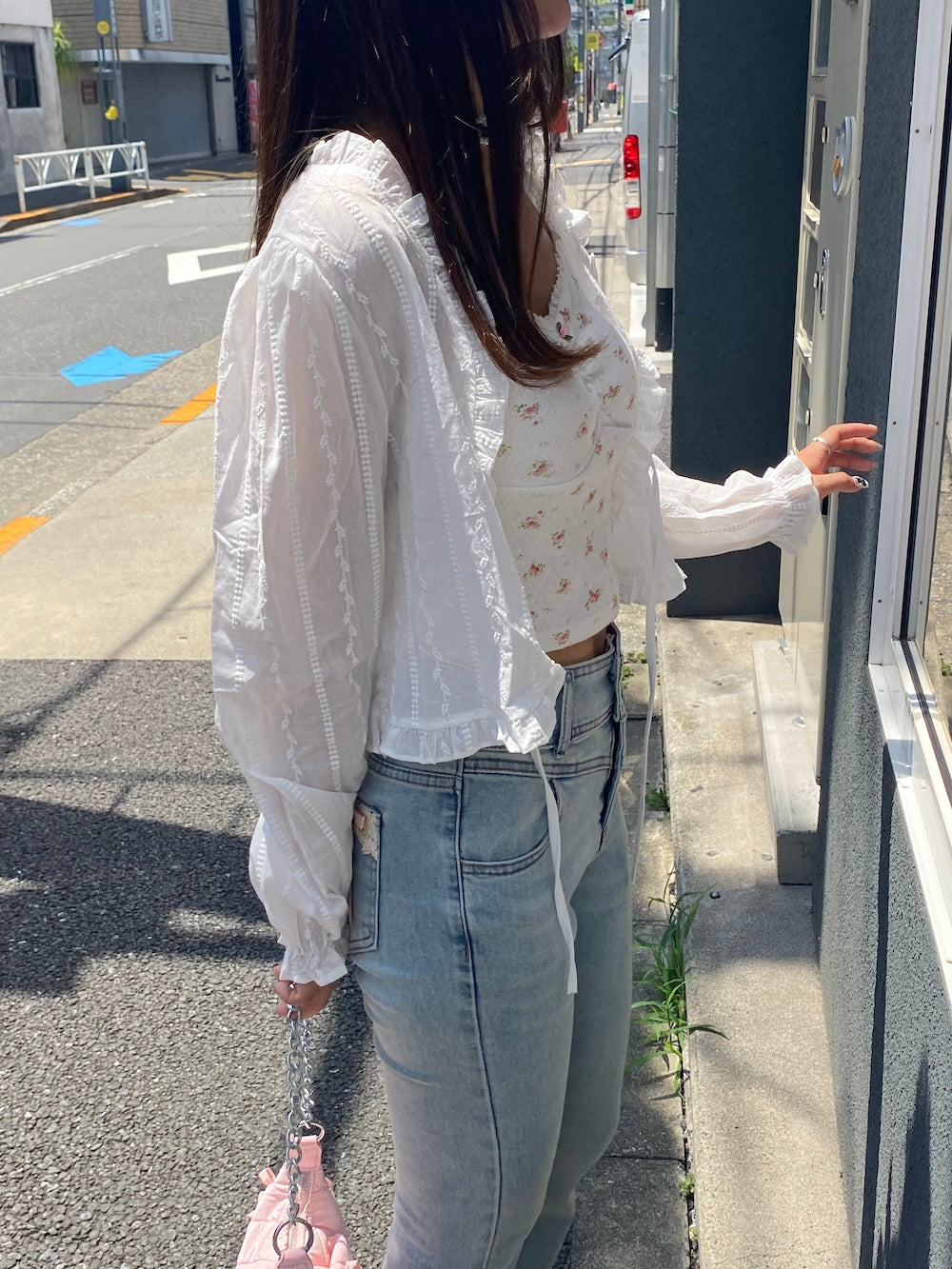 ＜SL2243606＞　fancy frill cardigan