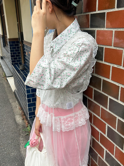 ＜SL2243607＞　フラワールーズシャツ