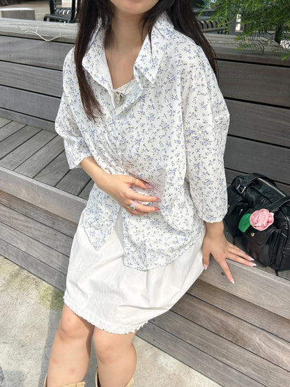＜SL2243607＞　フラワールーズシャツ