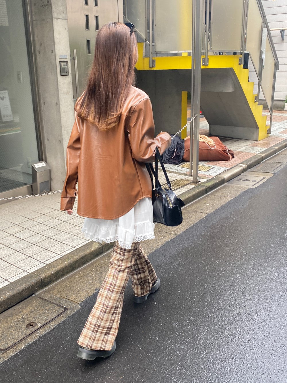 ＜SL2243620＞　レザービッグシルエットジャケット