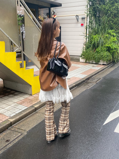 ＜SL2243620＞　レザービッグシルエットジャケット