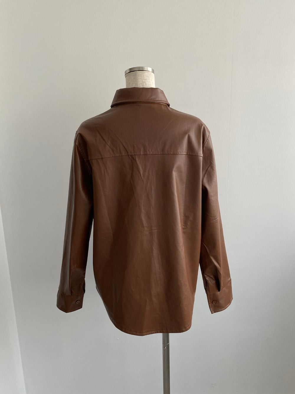 ＜SL2243620＞　レザービッグシルエットジャケット