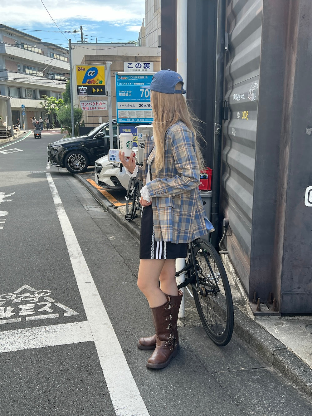 ＜SL2243691＞　チェックテーラードジャケット