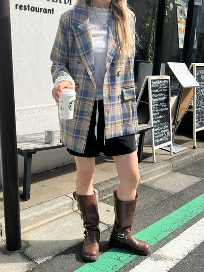 ＜SL2243691＞　チェックテーラードジャケット