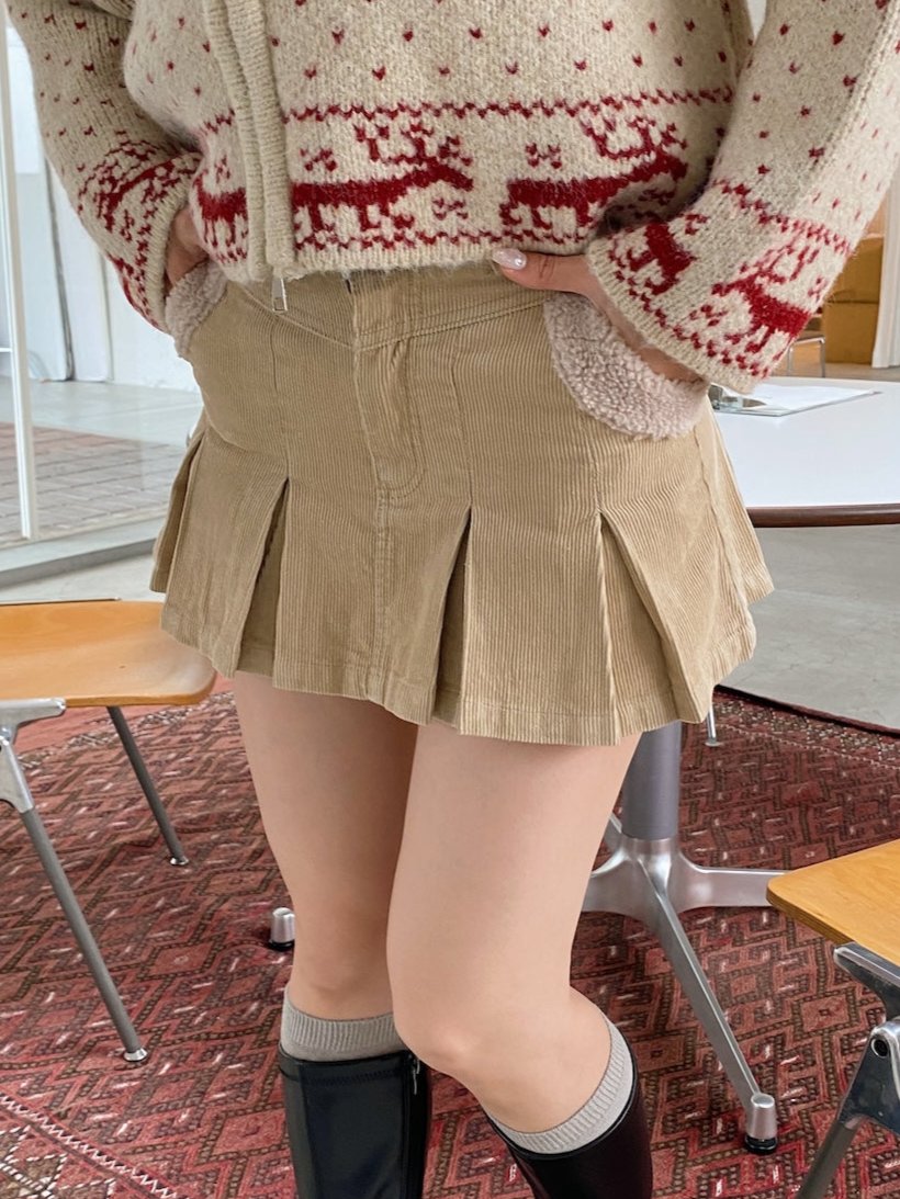 ＜SL2244664＞　プレッピープリーツミニスカート