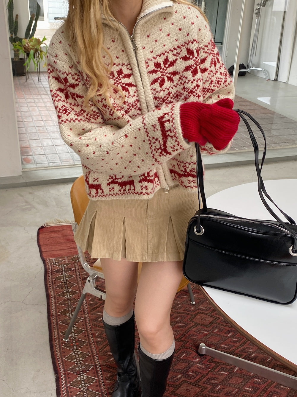 ＜SL4234601＞　ribbon stitch glove