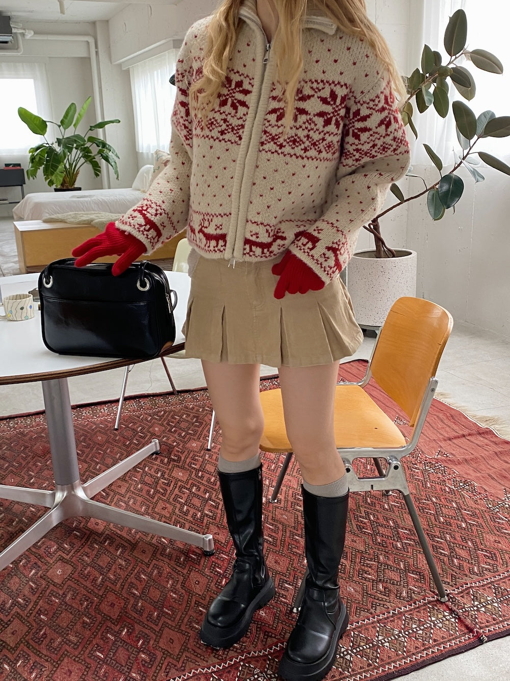 ＜SL2244664＞　プレッピープリーツミニスカート
