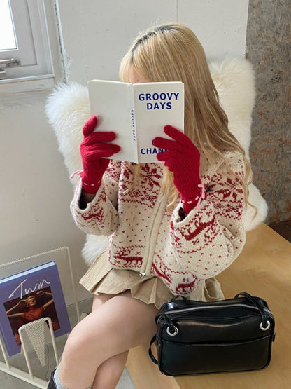 ＜SL4234601＞　ribbon stitch glove