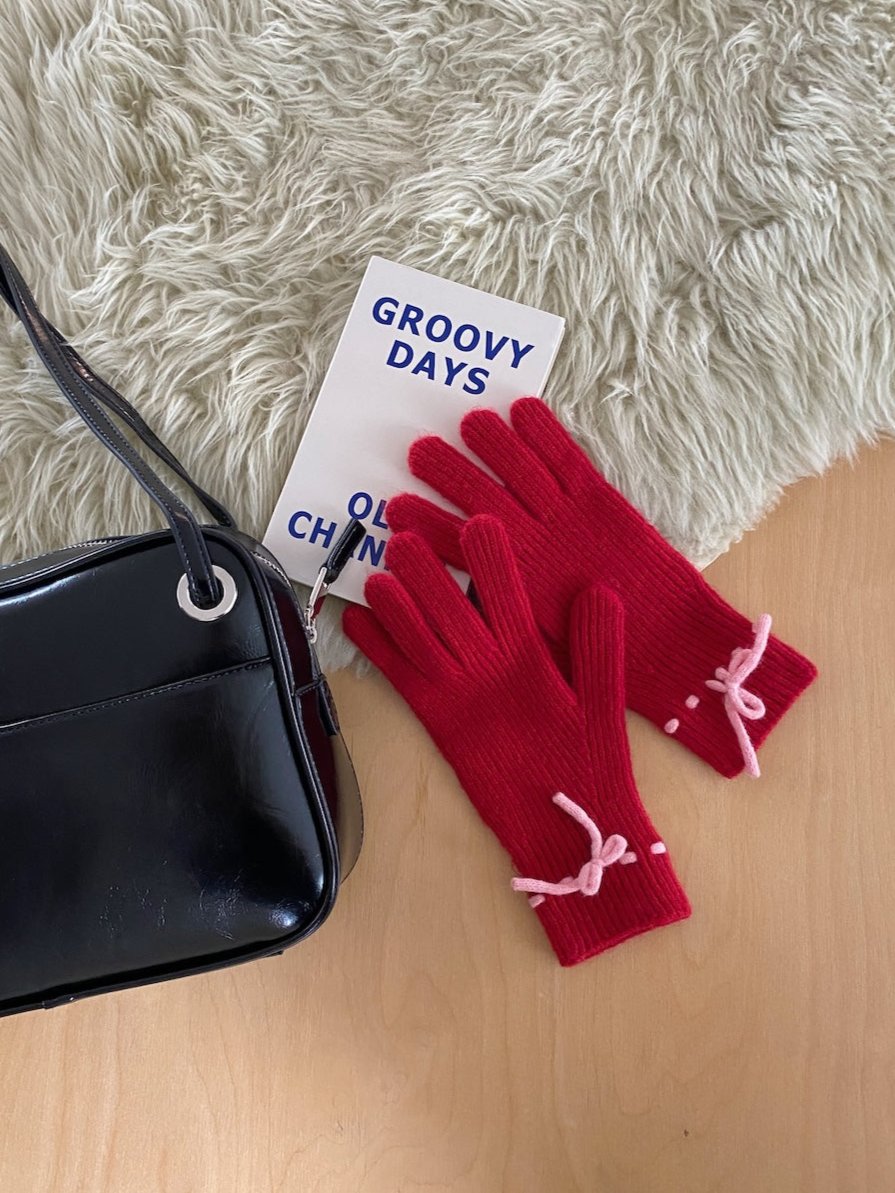 ＜SL4234601＞　ribbon stitch glove
