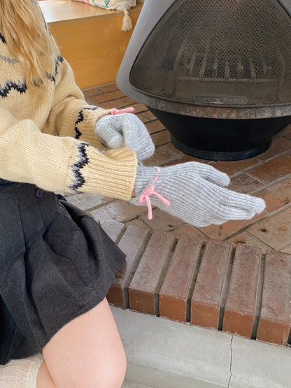 ＜SL4234601＞　ribbon stitch glove
