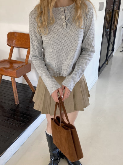＜SL2251610＞　ベルト付きプリーツミニスカート
