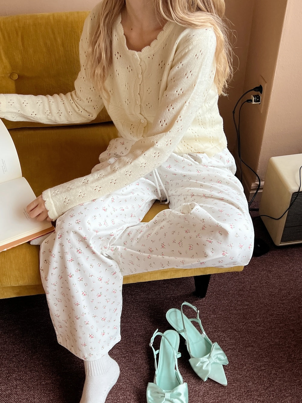 ＜SL2243674＞　fancy pastel flower pants