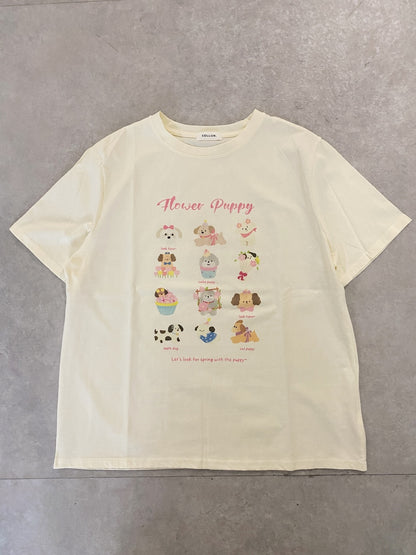 ＜SL2252609＞　Flower dog T