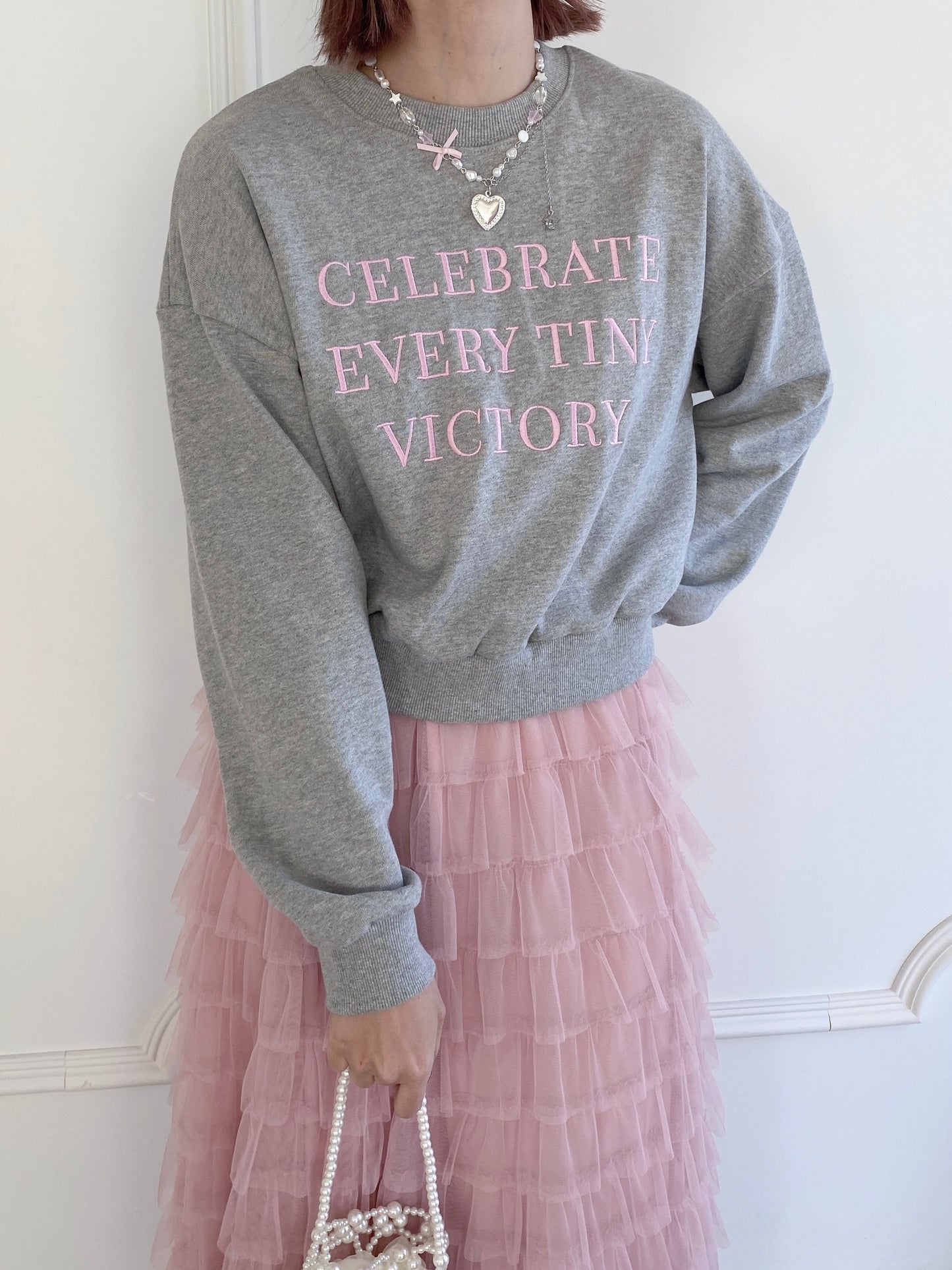 1,000円オフ！＜SL2234611＞　lettering middleスウェット