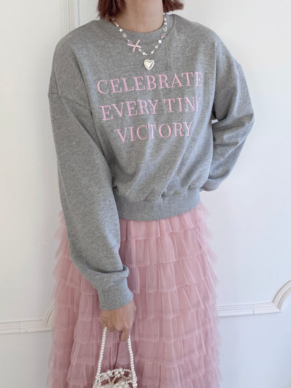 1,000円オフ！＜SL2234611＞　lettering middleスウェット