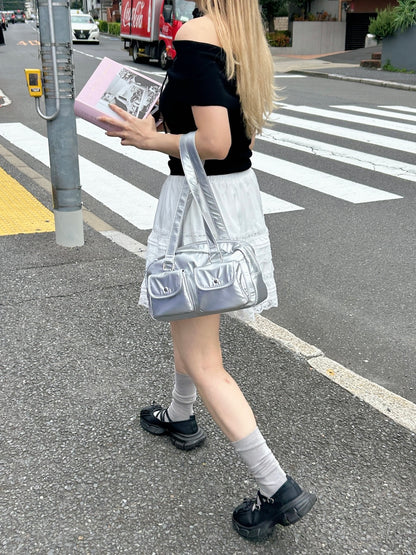※残りわずか! ＜SL2242626＞　バラチョーカー付オフショルトップス