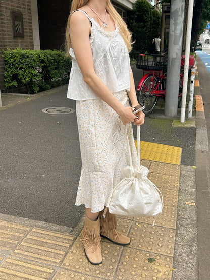 ＜SL2242674＞　小花柄サイドドロストスカート