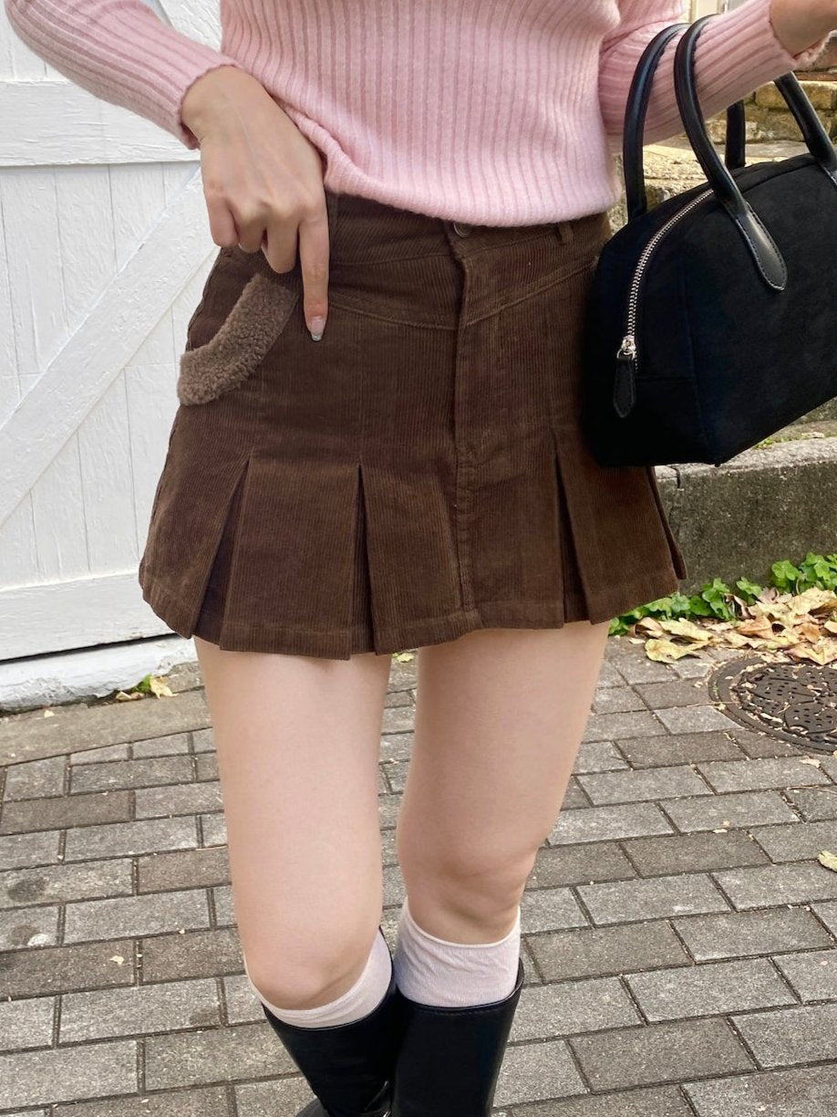 ＜SL2244664＞　プレッピープリーツミニスカート