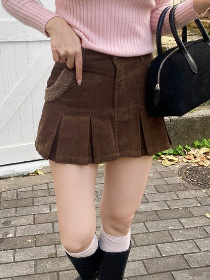 ＜SL2244664＞　プレッピープリーツミニスカート