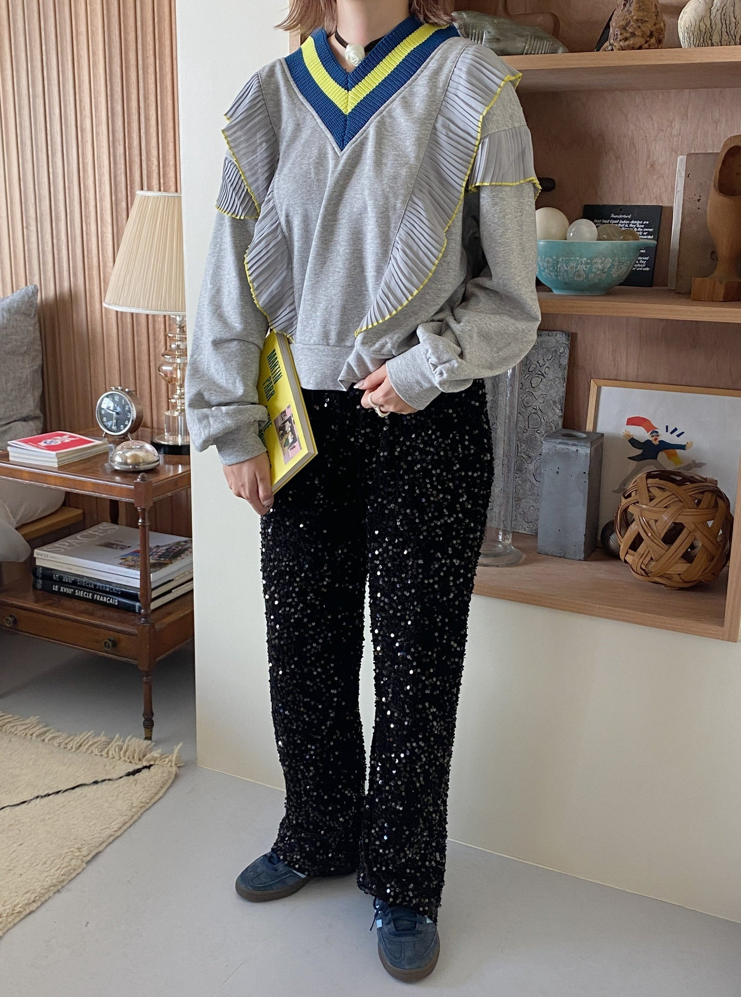 ＜SL2233667＞　プリーツポイントスウェット