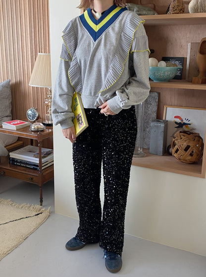 ＜SL2233667＞　プリーツポイントスウェット