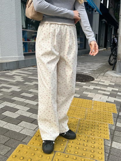 ＜SL2243674＞　fancy pastel flower pants