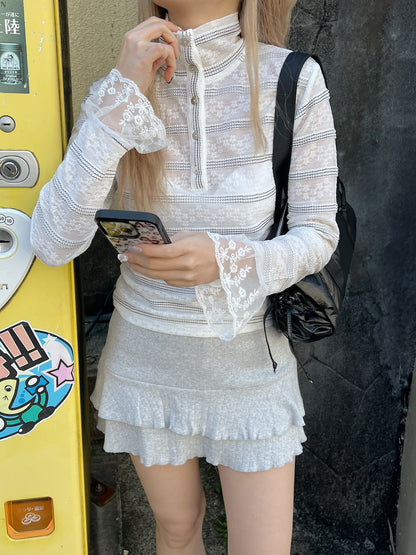 ＜SL2251626＞　2WAYボーダーシアートップス