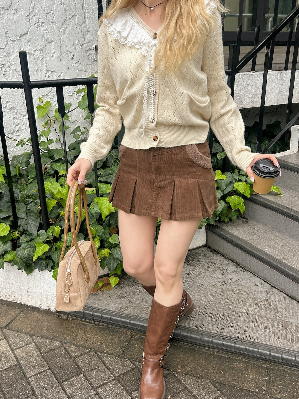 ＜SL2244664＞　プレッピープリーツミニスカート