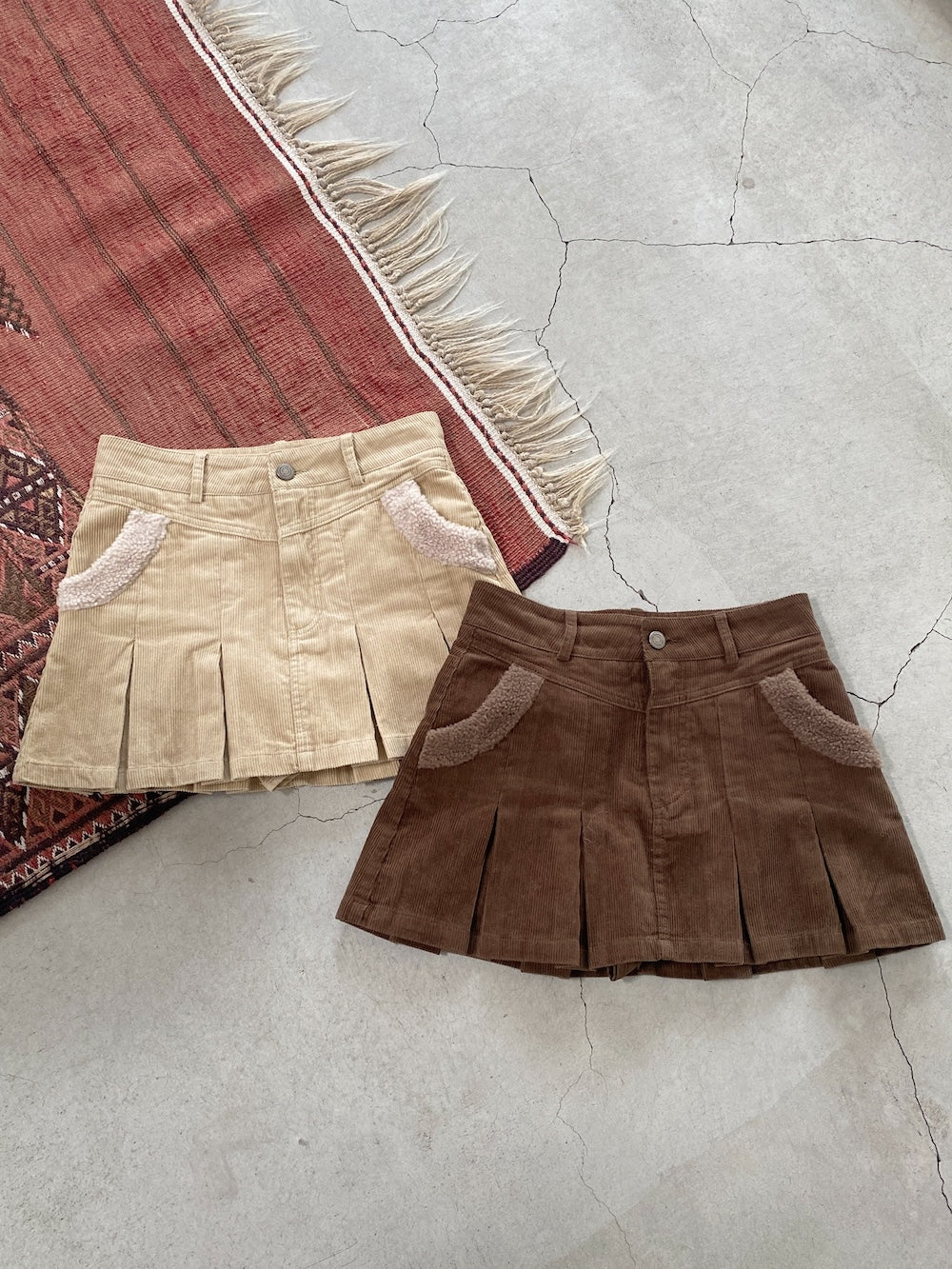 ＜SL2244664＞　プレッピープリーツミニスカート