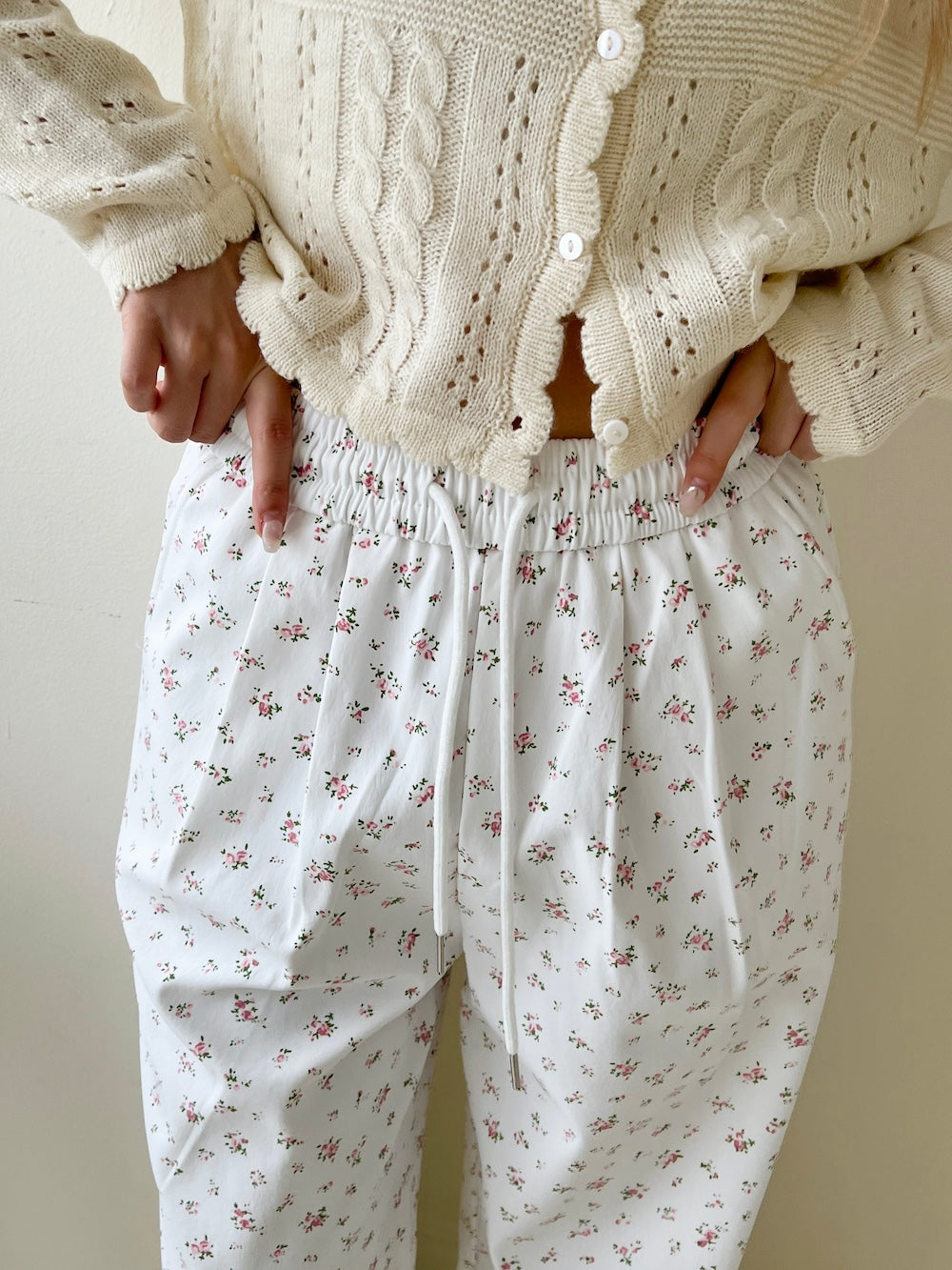 ＜SL2243674＞　fancy pastel flower pants