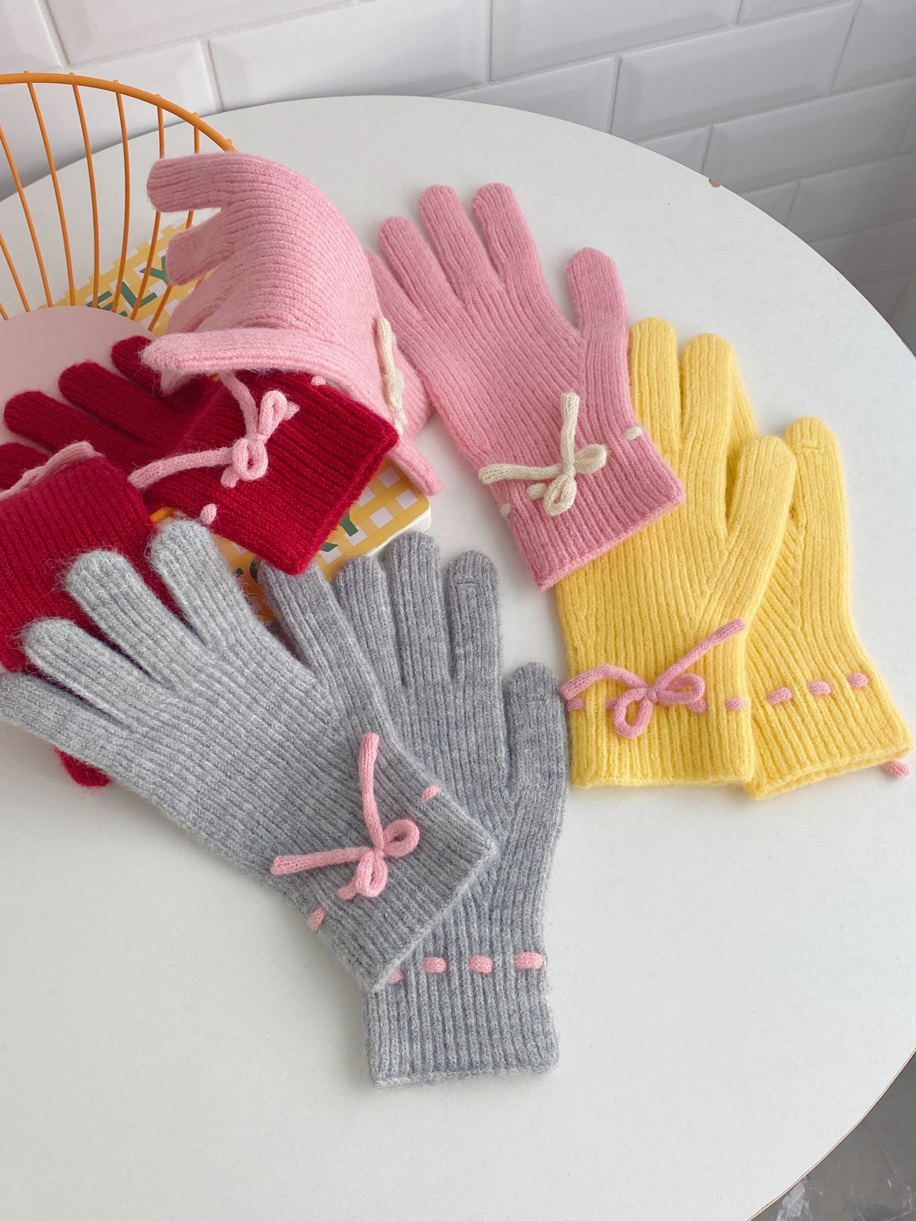＜SL4234601＞　ribbon stitch glove