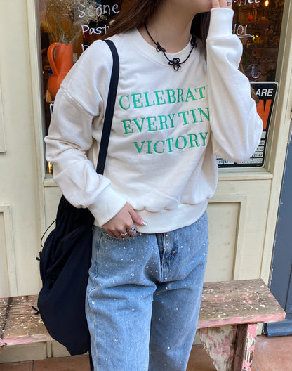 1,000円オフ！＜SL2234611＞　lettering middleスウェット