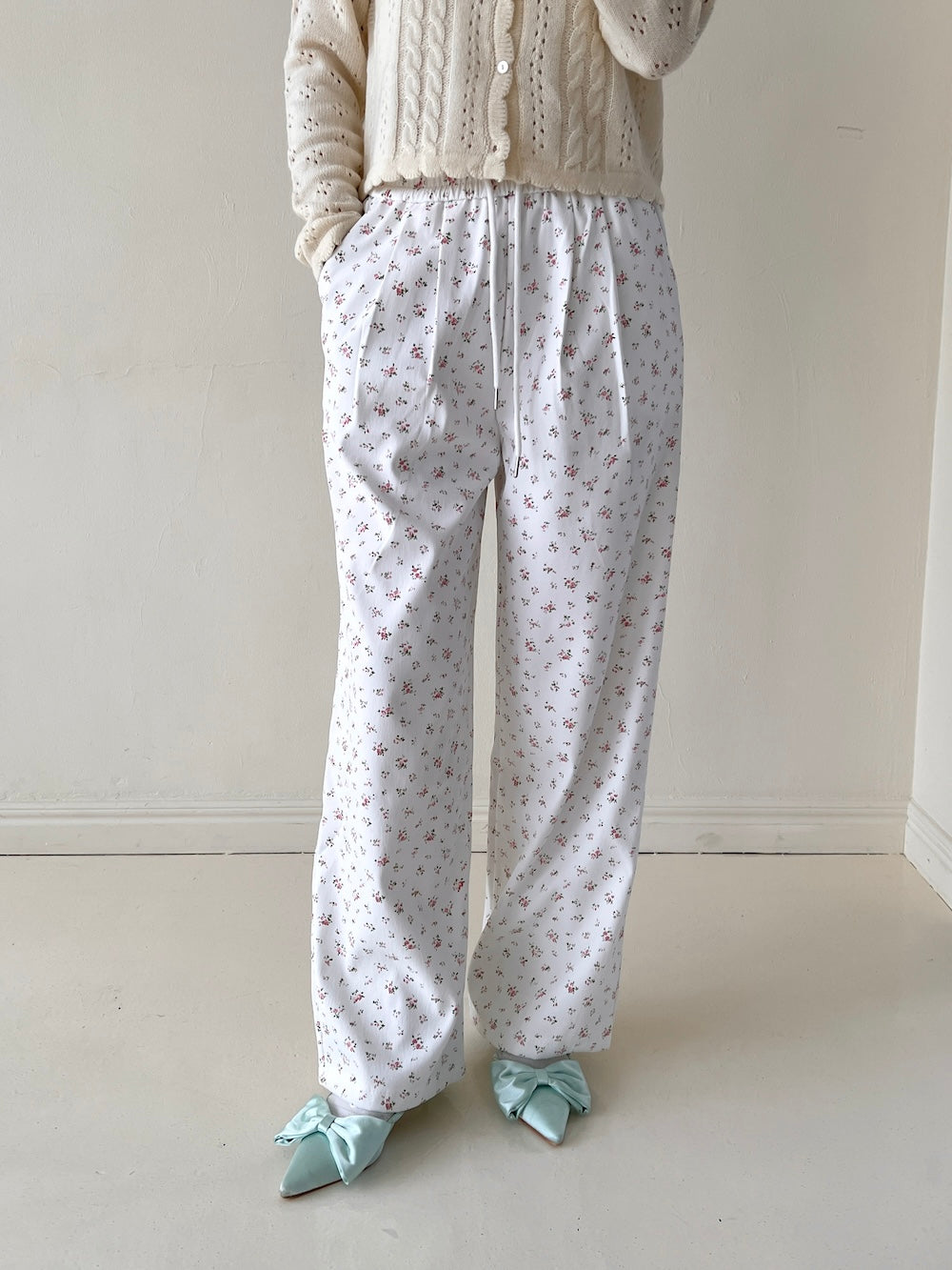 ＜SL2243674＞　fancy pastel flower pants