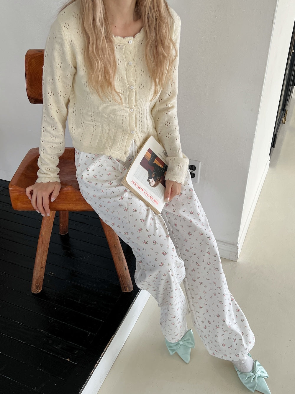 ＜SL2243674＞　fancy pastel flower pants