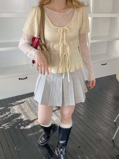 ＜SL2251659＞　ハートドットシアートップス