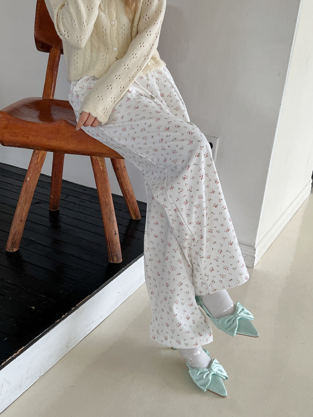 ＜SL2243674＞　fancy pastel flower pants