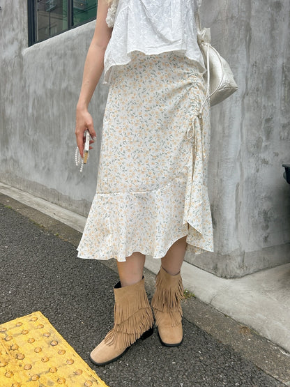 ＜SL2242674＞　小花柄サイドドロストスカート