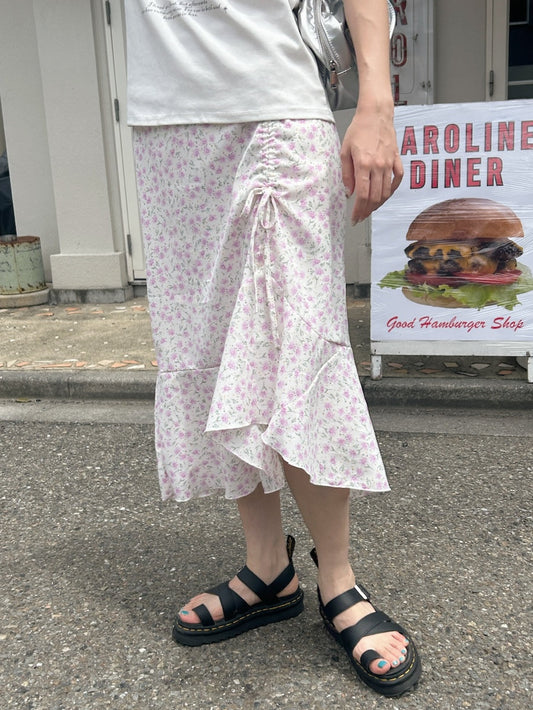 ＜SL2242674＞　小花柄サイドドロストスカート