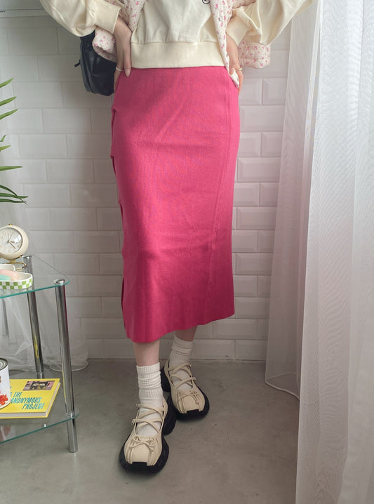 ＜SL2234603＞　ツイストニットスカート