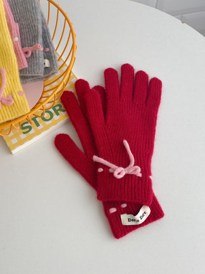 ＜SL4234601＞　ribbon stitch glove