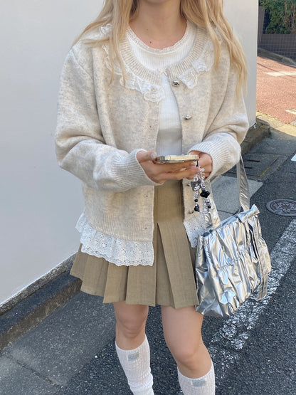 ＜SL2251610＞　ベルト付きプリーツミニスカート