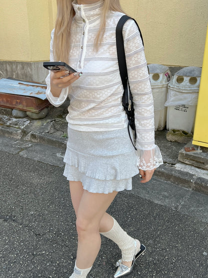 ＜SL2251626＞　2WAYボーダーシアートップス