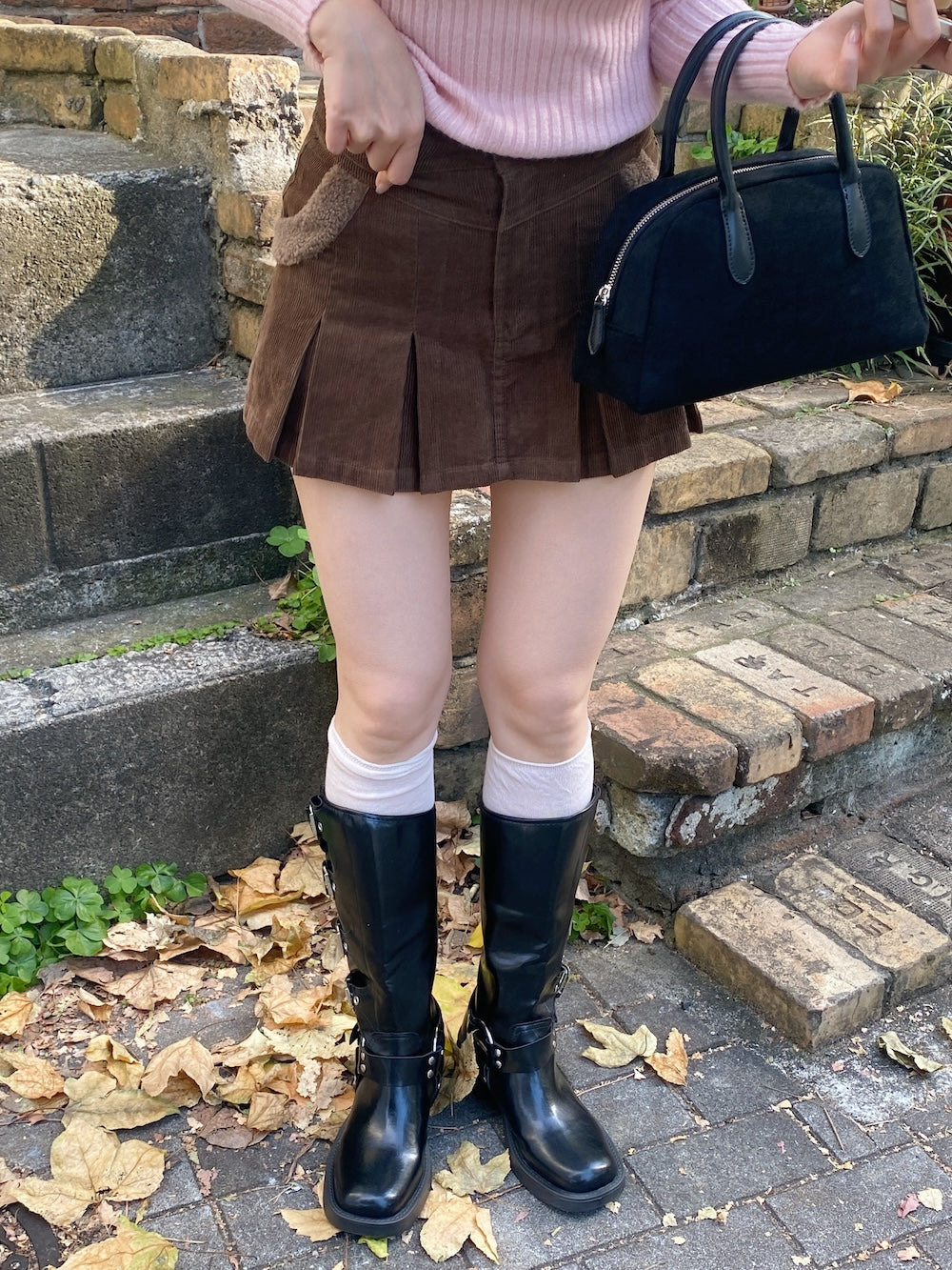 ＜SL2244664＞　プレッピープリーツミニスカート