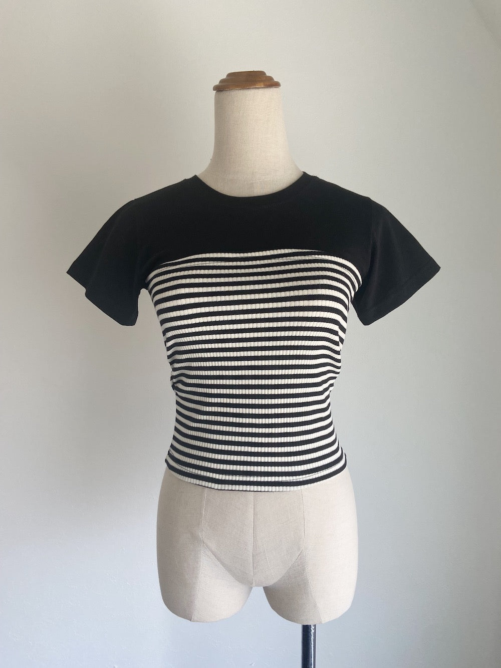 ＜SL2232713＞　ボーダービスチェレイヤードTOPS