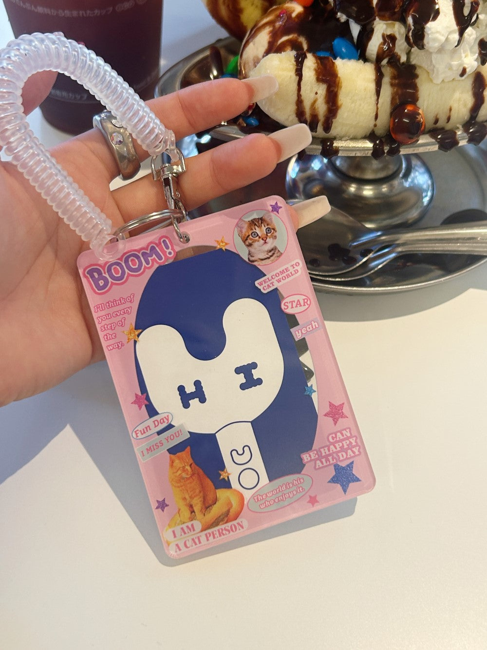 ＜WO4242604＞　両面ネコPOPトレカカードケース