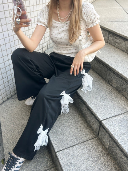 ＜SL2222721＞　小花柄パフスリーブTOPS