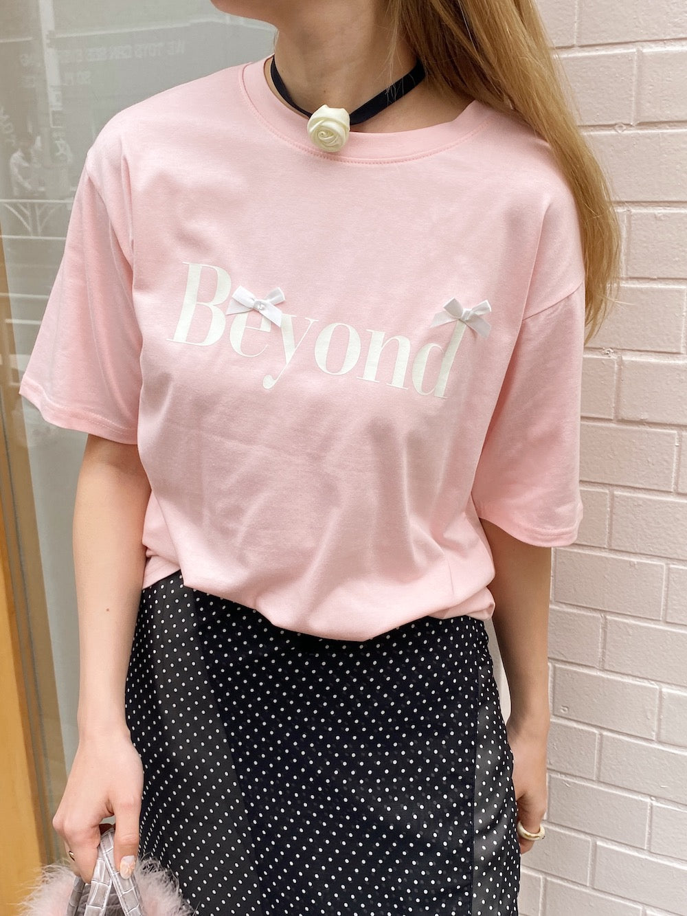 ＜SL2241618＞　Beyond ribbon tee